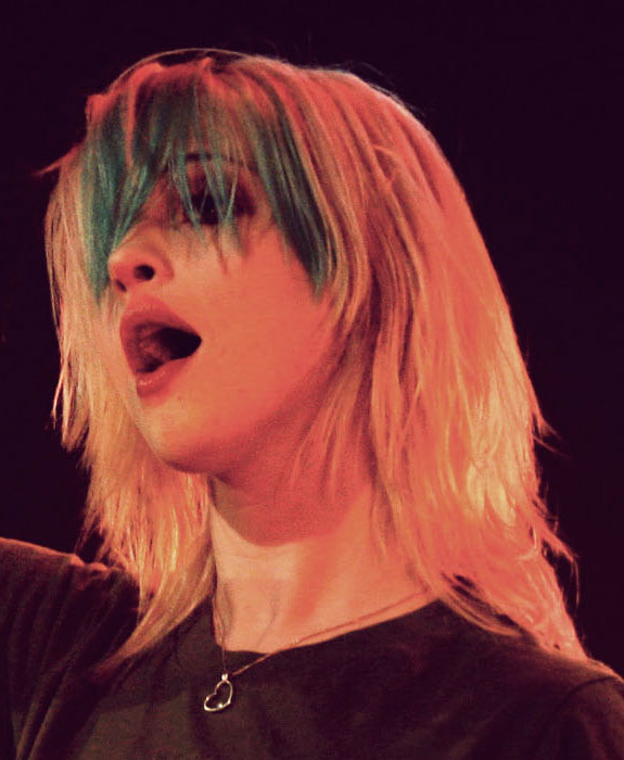 We Are Paramore: Hayley Williams Blonde Hair with Blue Bangs