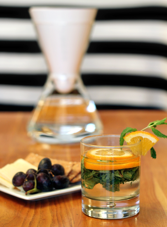Fruit + Mint Infused Water, Three Ways // Bubby and Bean