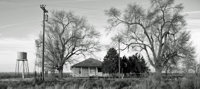 black and white photo of New Mexico Homestead