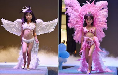 Niñas tan jóvenes como de 5 años toman parte del show de lencería estilo Victoria's Secret
