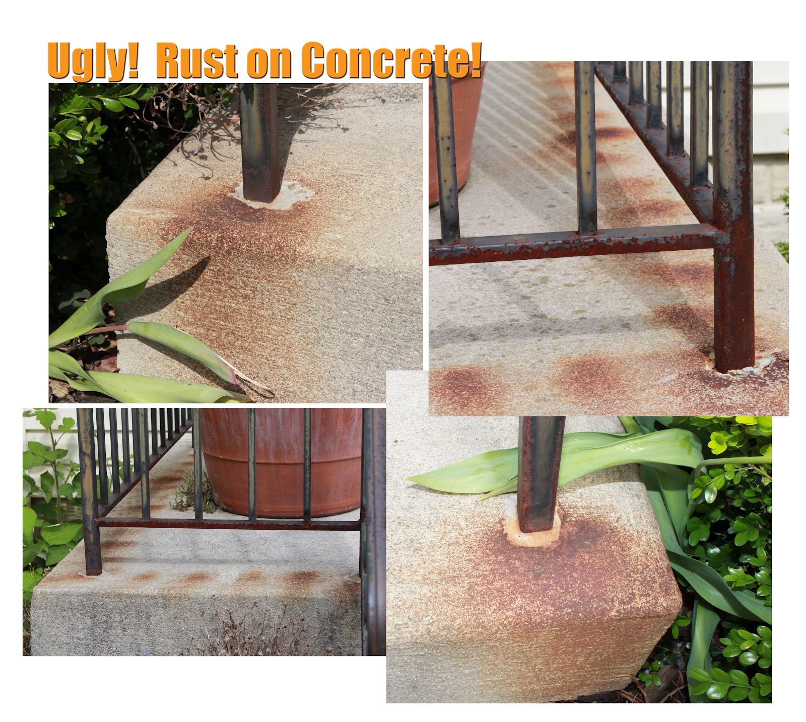Get rid of Rust on Concrete! - Remodelando la Casa