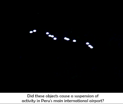 A Dozen UFOs Suspend Flights at Jorge Chavez Airport - Peru February 2017