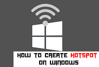 Create Hotspot on Windows