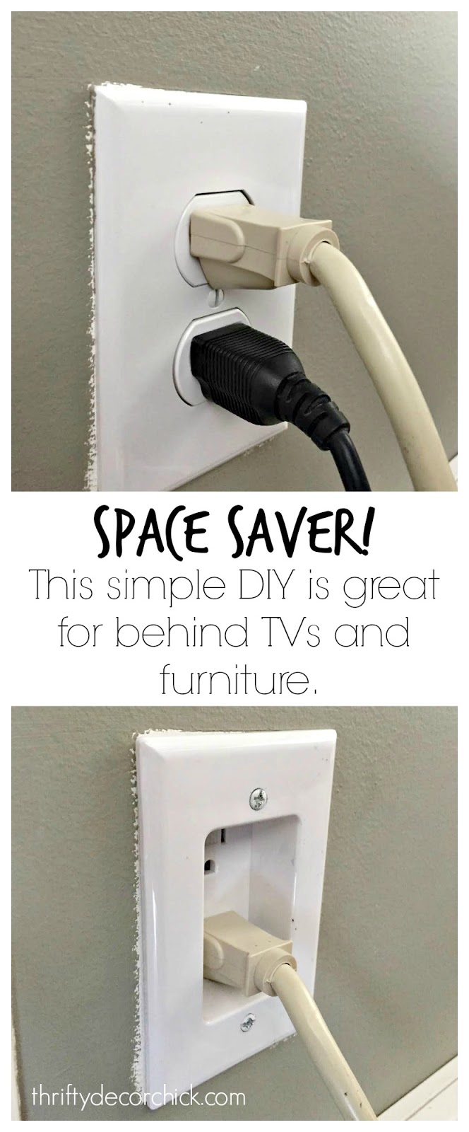 DIY: recessing a plug