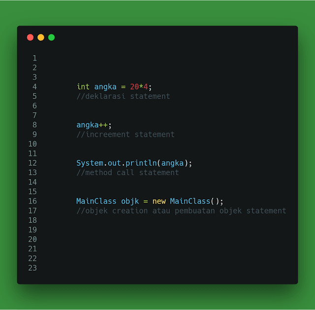 Belajar Mengenal Expressions Statements Dan Blocks Di Jadwal Java ...