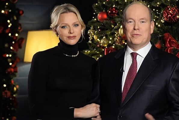 Prince Albert and Princess Charlene of Monaco shared a video on Facebook on the occasion of the new year