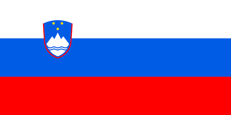 Logo Gambar Bendera Negara Slovenia PNG JPG ukuran 800 px