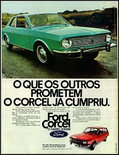 propaganda Ford Corcel - 1971, Ford Willys anos 70, carro antigo Ford, década de 70, anos 70, Oswaldo Hernandez,