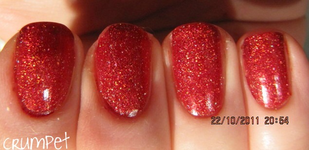 The Crumpet: GLITTER GAL Red Holo Sparkle