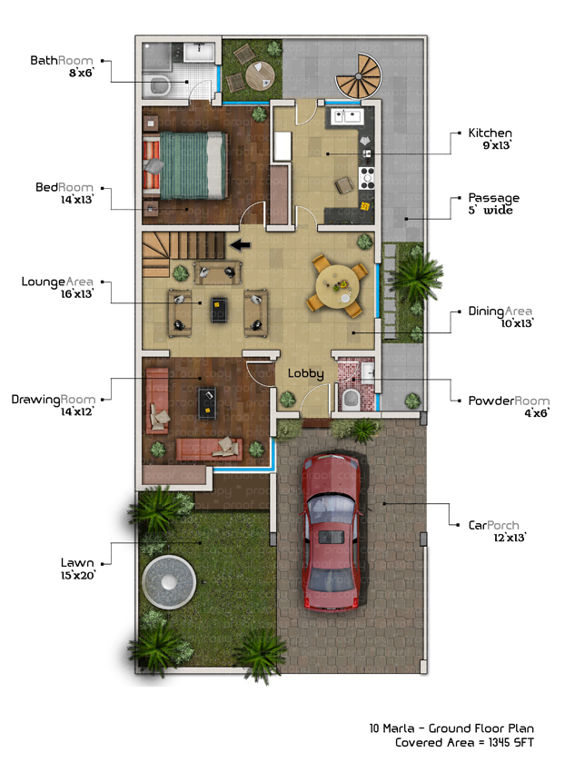 Famous Concept House Map In Pakistan