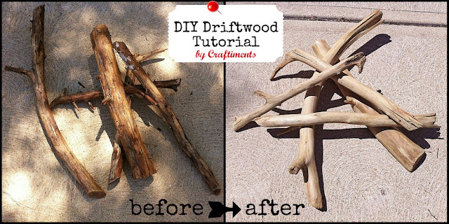 DIY Driftwood Tutorial by Craftiments.com