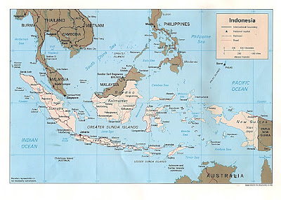 Indonesia Map Regional Political | Maps of Asia Regional Political City