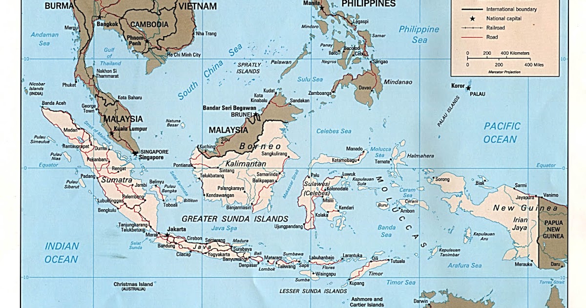 Indonesia Map Regional Political | Maps of Asia Regional Political City
