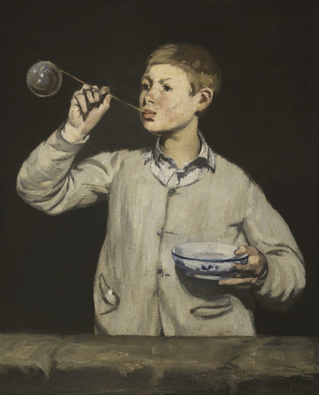 Édouard Manet, Chico haciendo pompas de jabón (1867), Fundación Calouste Gulbenkian, Lisboa Édouard Manet, Chico haciendo pompas de jabón (1867), Fundación Calouste Gulbenkian, Lisboa