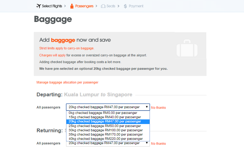 jetstar add on baggage