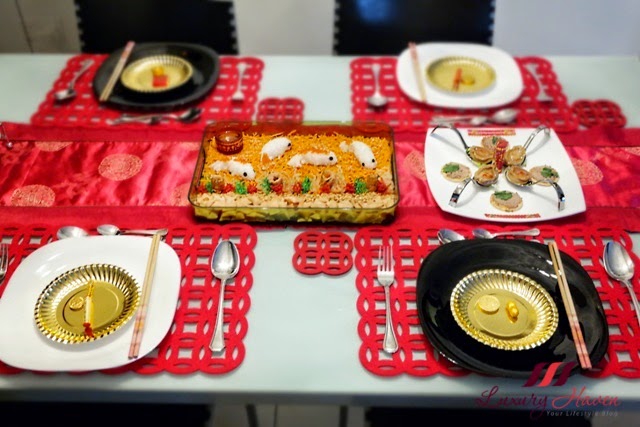 Chinese New Year Dinner Table Settings Red Theme Chinese New Year Dinner Table Settings Red Theme