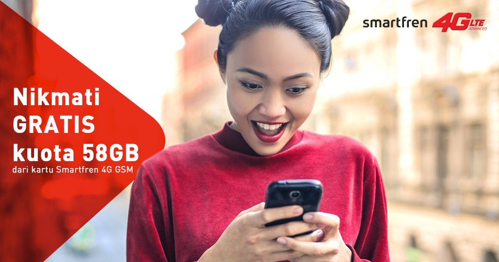Paket Kuota Smartfren 4G 58 GB