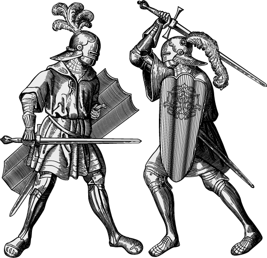 Soldados medievales - Vector