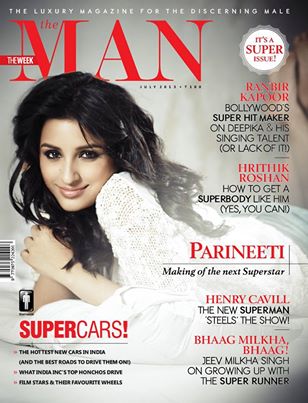 Parineeti Chopra on the magazine cover of 'The Man' - July 2013