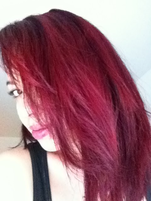The Invisible Lemongr My Hair Journey Red Correcting After With Sunny Lightning From Outside Window