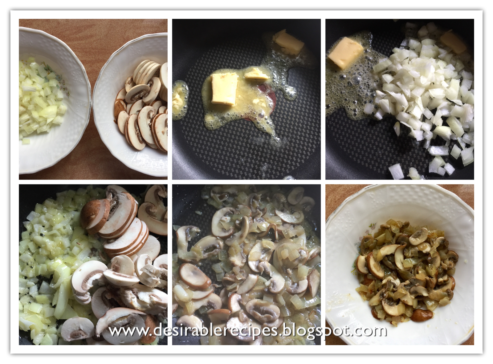 Egg Muffin with Mushroom, Onion and Cheese