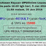 Rayuan dan Semakan Keputusan Rayuan UPU ke UA/IPTA Sesi 2018/2019