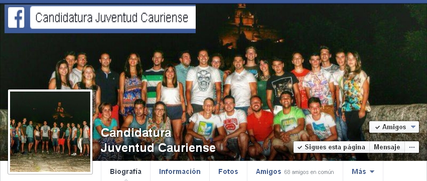 Juventud Cauriense 2015: Candidatura de Chumi y su Directiva.