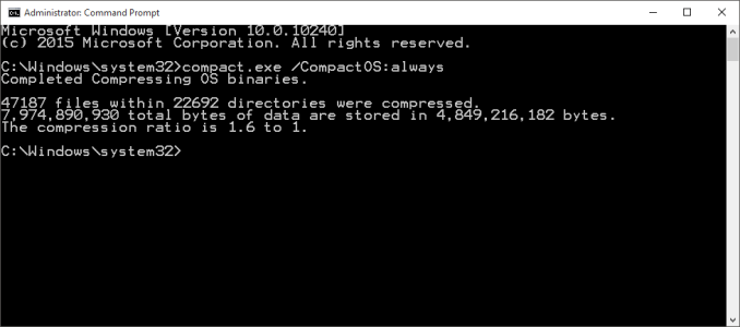 Windows 10'da Compact OS nedir ve nasıl kullanılır?