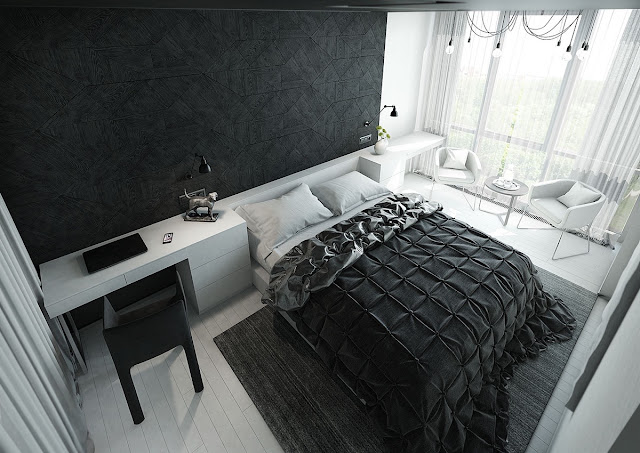 Desain Kamar Tidur Nuansa Hitam Putih Desain Kamar Tidur Nuansa Hitam Putih