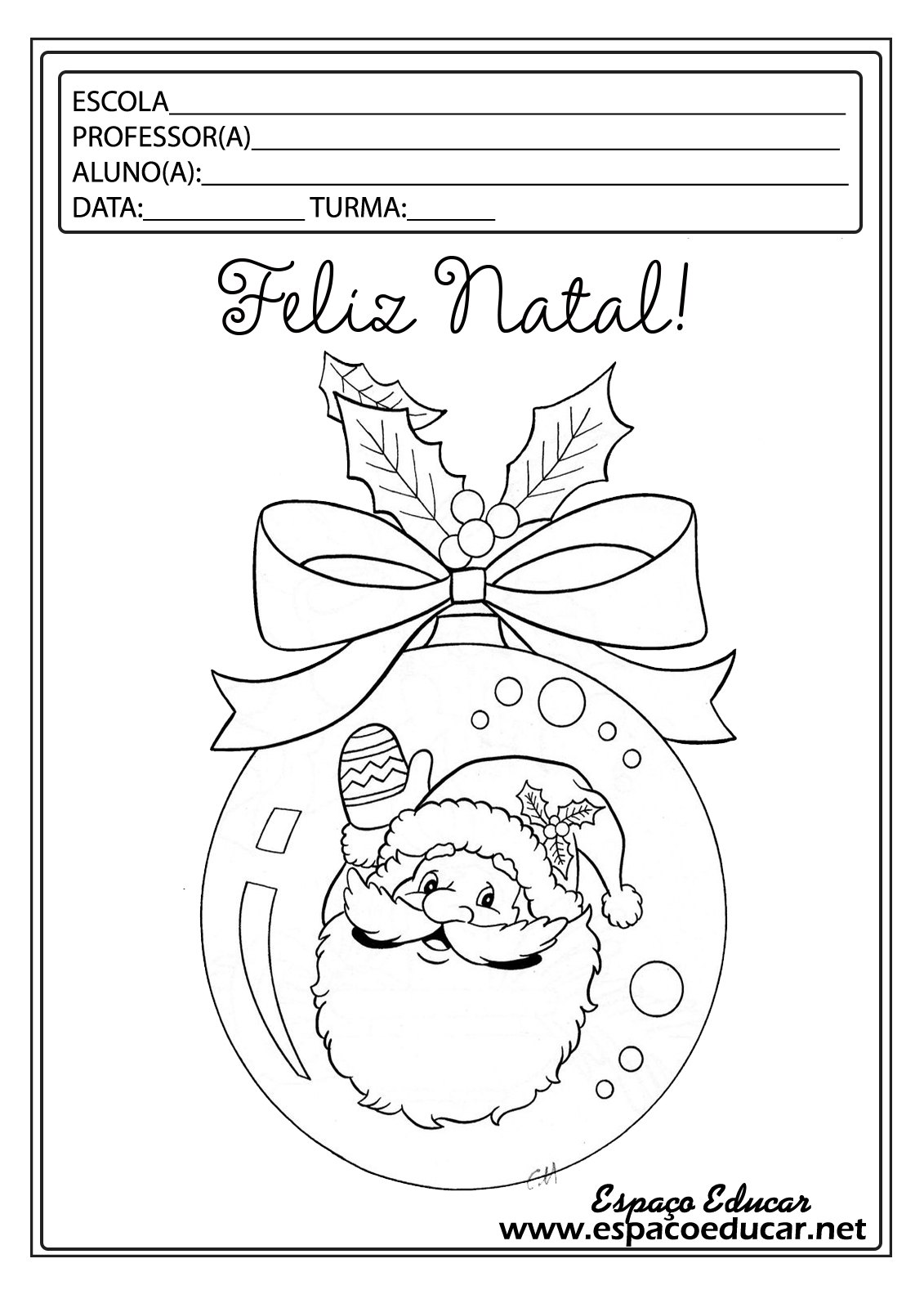 Adorável Capa De Prova Com Desenho Natal Colorido