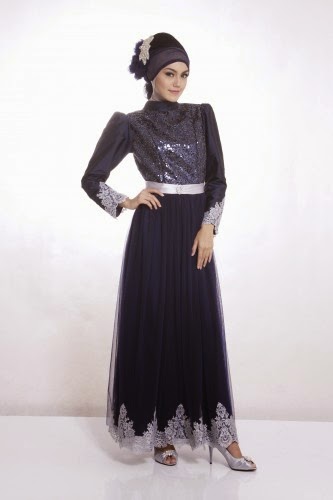 Model Baju Pesta Muslim Modern Artis Cantik