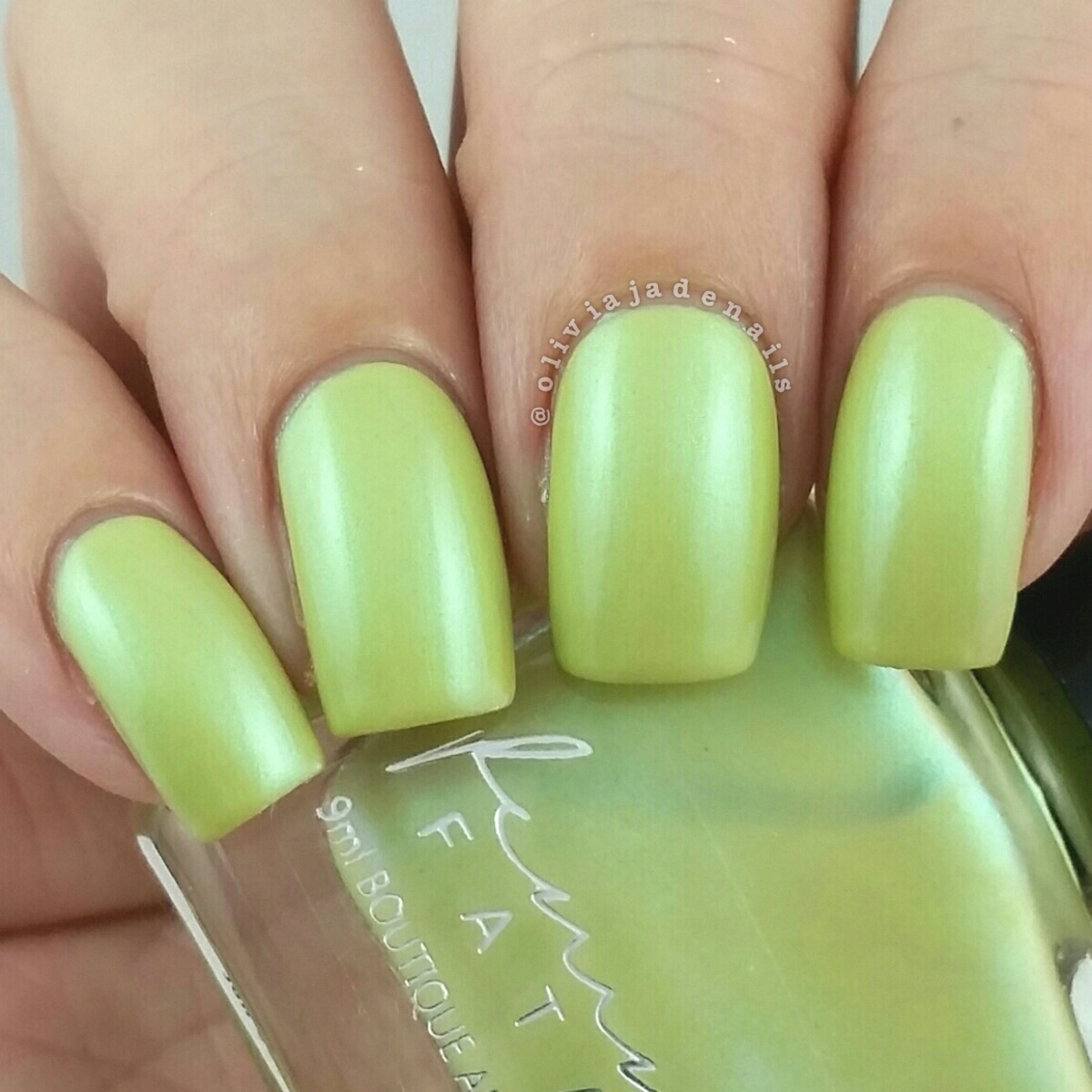 Femme Fatale Cosmetics Morning Glory swatched by Olivia Jade Nails
