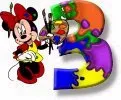 Alfabeto de Minnie Mouse pintando 3.