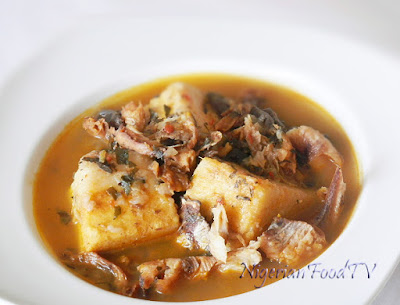 Yam and Dried Fish Pepper Soup Porridge, Ji Mmiri oku