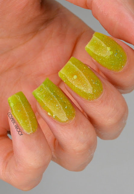Born Pretty Thermal Color Changing Polish Yellow to Green Swatch