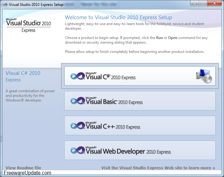Visual studio express. Microsoft visual 2010 express. visual studio 2010. express settings windows.