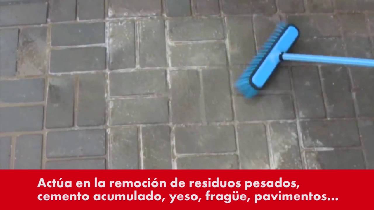 Uso de removedor de cemento para limpiar pisos Construya Fácil