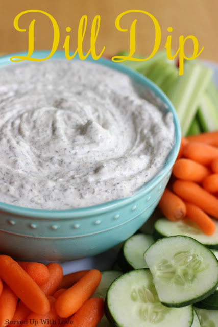 Garden Fresh Dill Dip recipe from Served Up With Love is the dip the trumps all the others. 