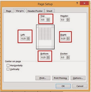 mengatur margin untuk print di ms excel 2013 mengatur margin untuk print di ms excel 2013