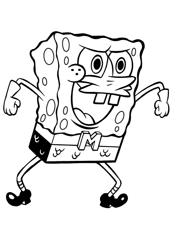 a coloring pages of spongebob - photo #34