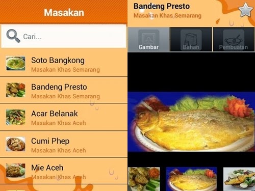 Aplikasi Resep Masakan Indonesia Lengkap di Android