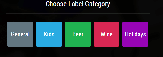 Choose Label Category
