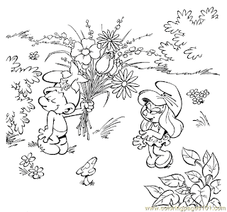 smurf coloring pictures