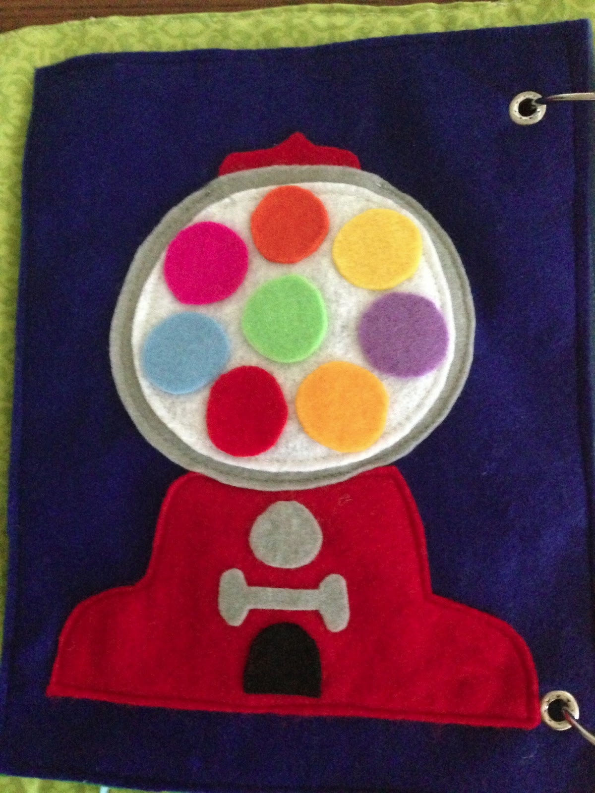 Glued To Glory: Quiet Book #30: Bubble Gum Machine