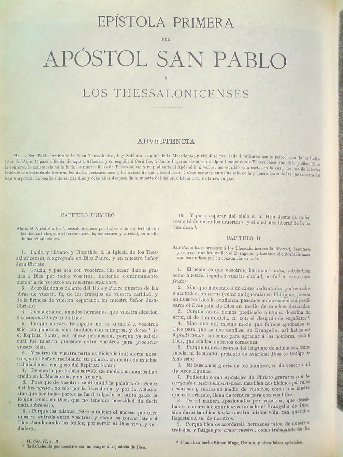 Toda La Biblia Y Sus Libros Epistola Primera De Apostol San Pablo A