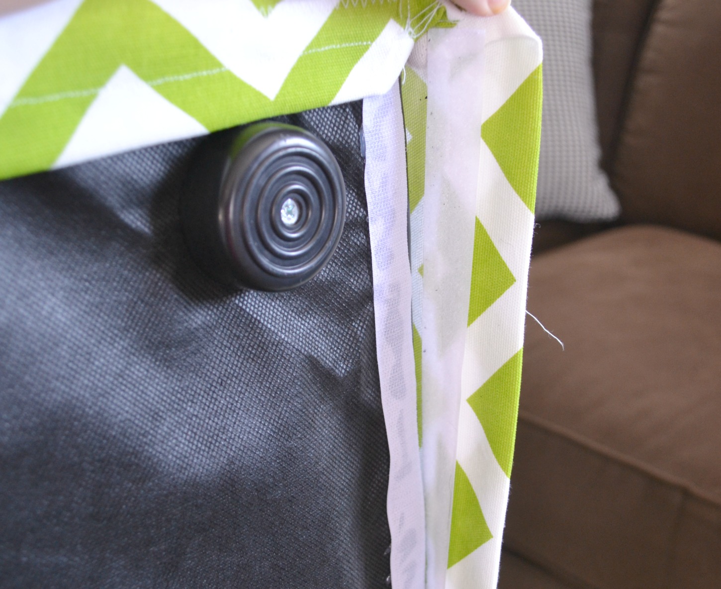 DIY Ottoman Slip Cover that can easily be removed and washed. How kid friendly is that? Click through for the full tutorial. DIY Ottoman Slip Cover that can easily be removed and washed. How kid friendly is that? Click through for the full tutorial.