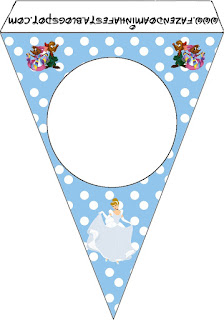 Cinderella Birthday Party: Free Party Printables, Images and Papers. Cinderella Birthday Party Free Printable Banner.