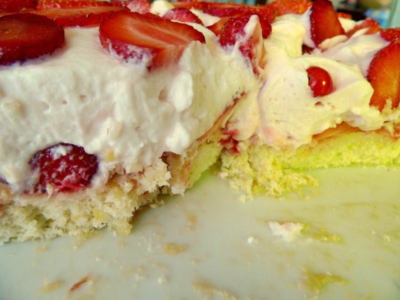 Erdbeeren-Joghurt-Sahne-Torte