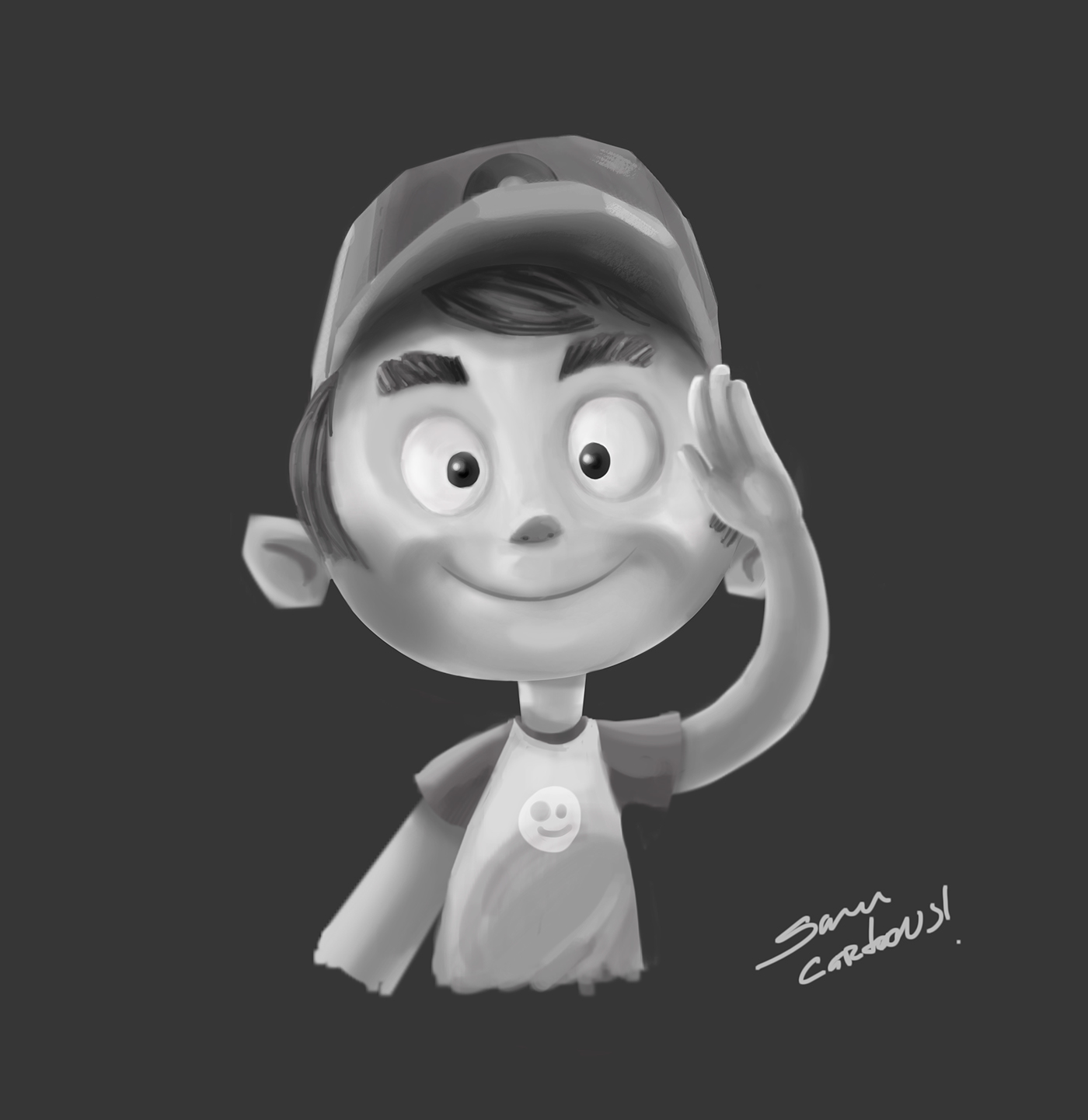 Ilustración Sami Cartoon El Salvador PortafolioSV