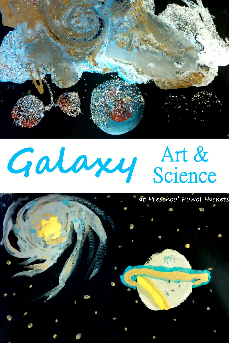 Easy Galaxy Spin Painting Art Project for Kids - Projects with Kids